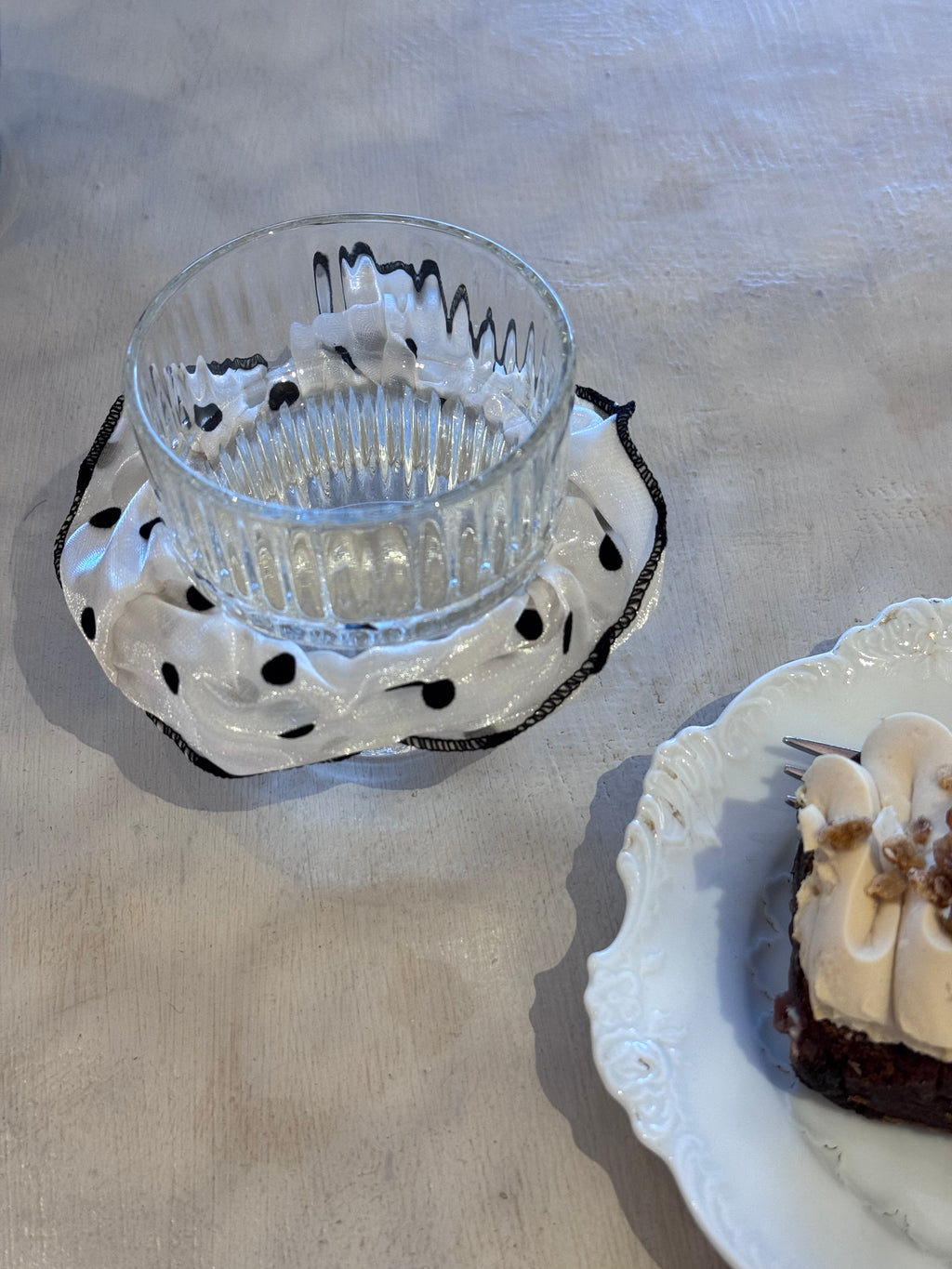French Ivory Satin Scrunchie